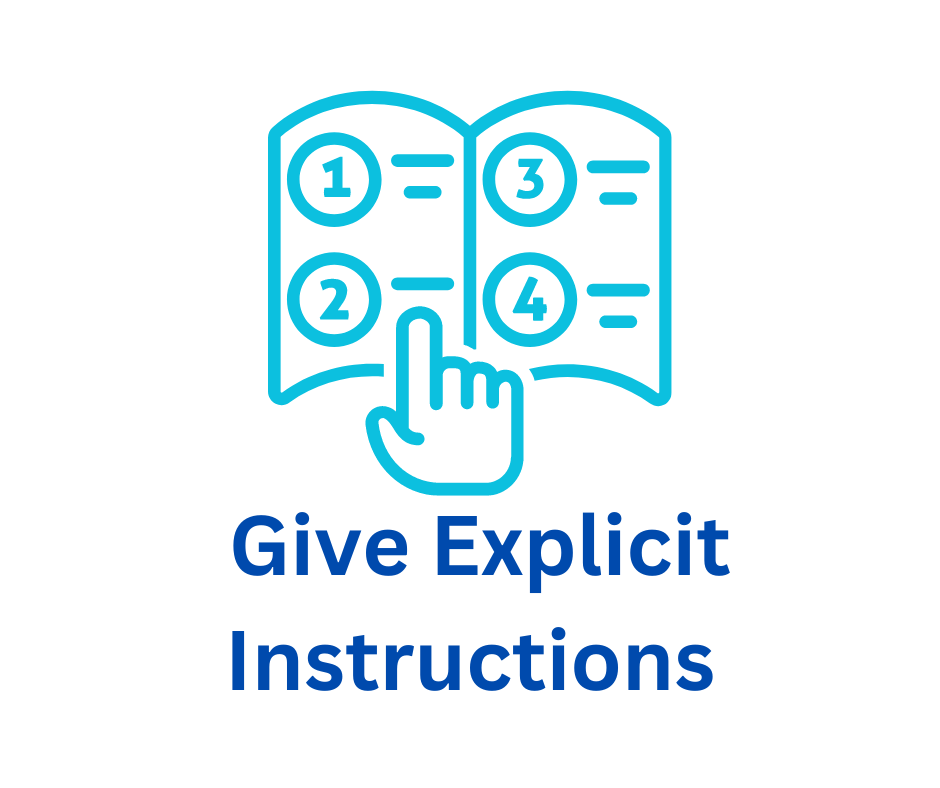 teaching framework how to give explicit instructions